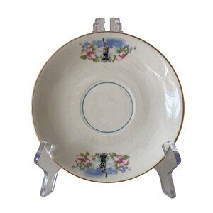 SAUCER Statue of Liberty Pink Floral Dish Replacement Vintage